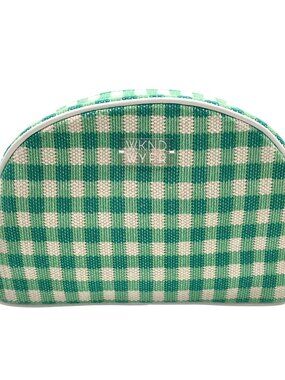 WKND WYFR Green Gingham Fabric August Crossbody Bag
